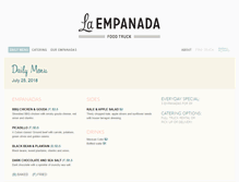 Tablet Screenshot of laempanadatruck.com